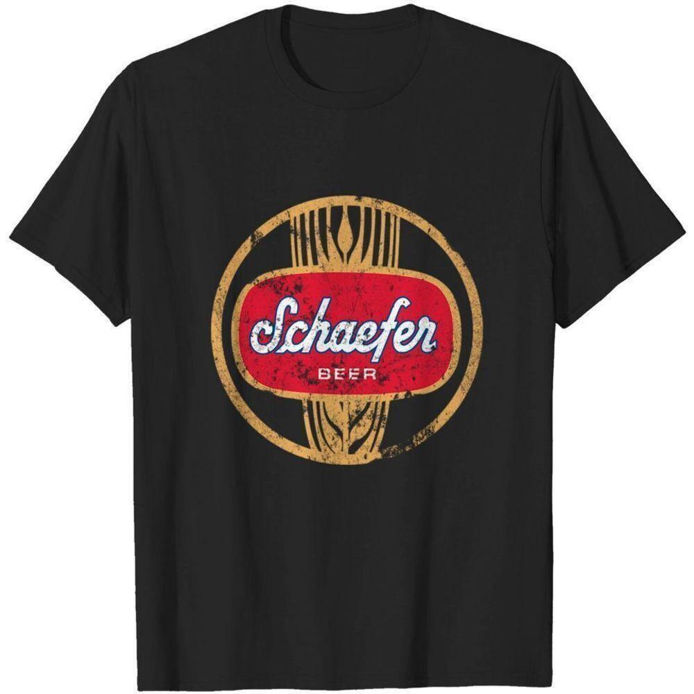 Schaefer Beer Classic Brewery Logo Graphic T Shirt